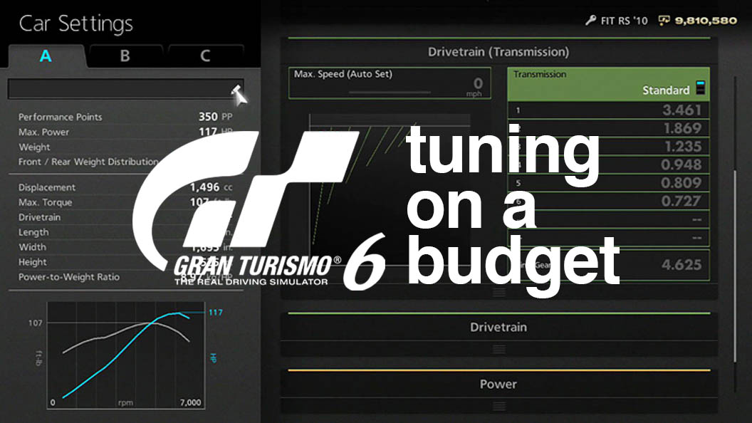 gran turismo 6 tuning gran turismo 6 tuning