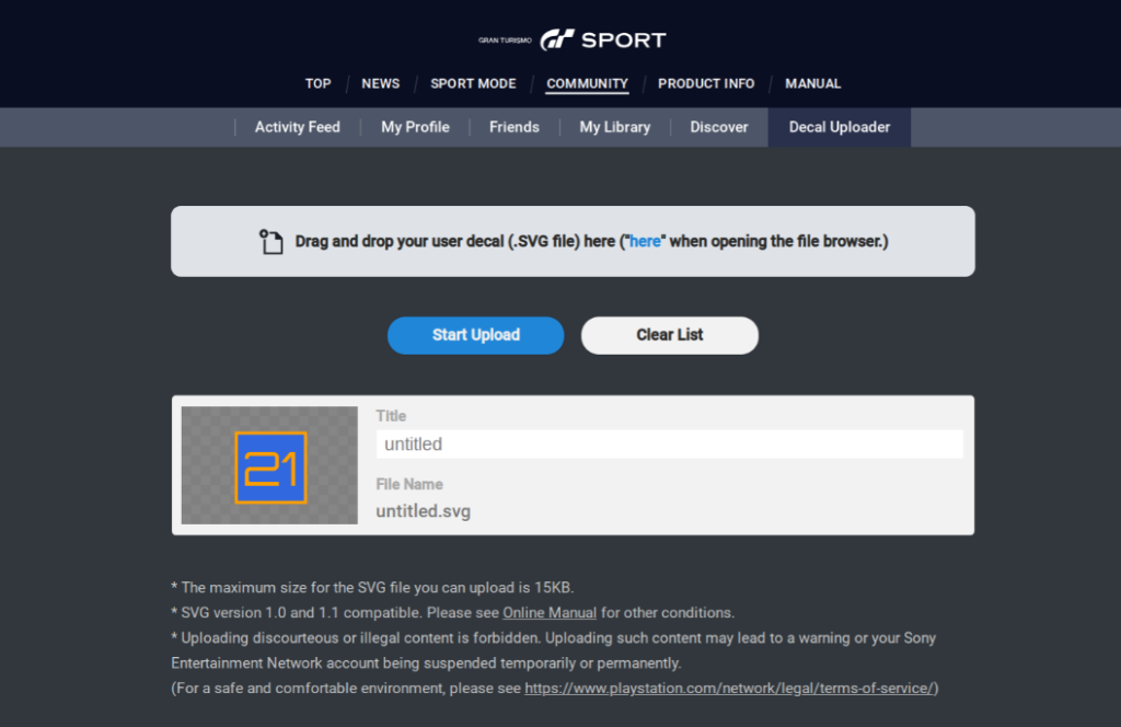 How To Create And Upload Decals To Gt Sport Team Shmo